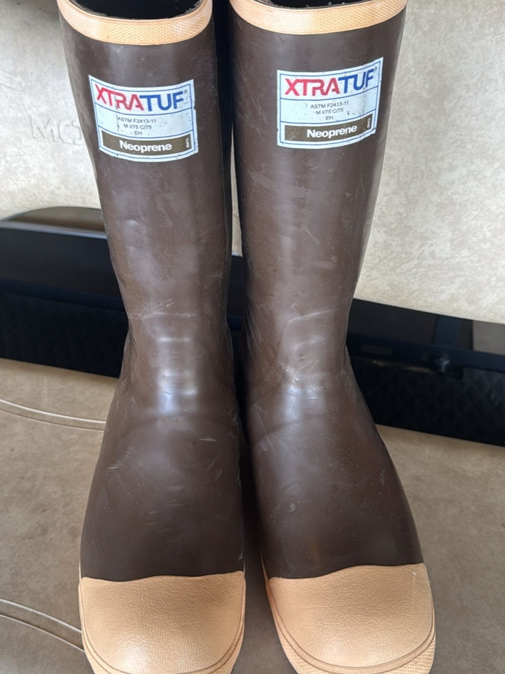 XTRATUF Men’s Brown Neoprene Boat Boots